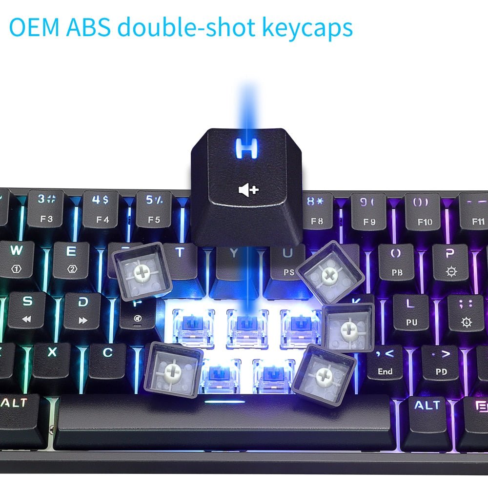 Mechanical Gaming Keyboard with Optical Switches - Keys Caps