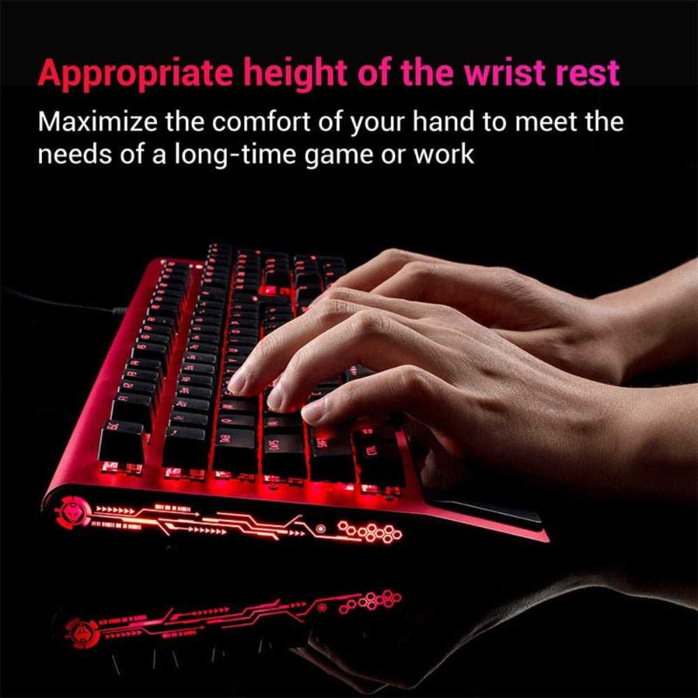 Mechanical Keyboard, Mouse With Gaming Headset USB Wired - Keys Caps