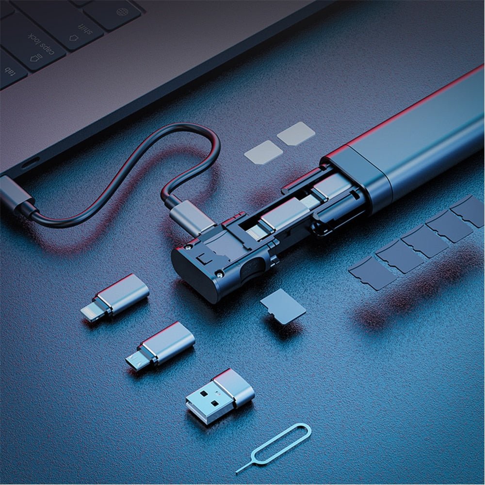 Multi - function Smart Adapter Multi - Cable Stick - Keys Caps