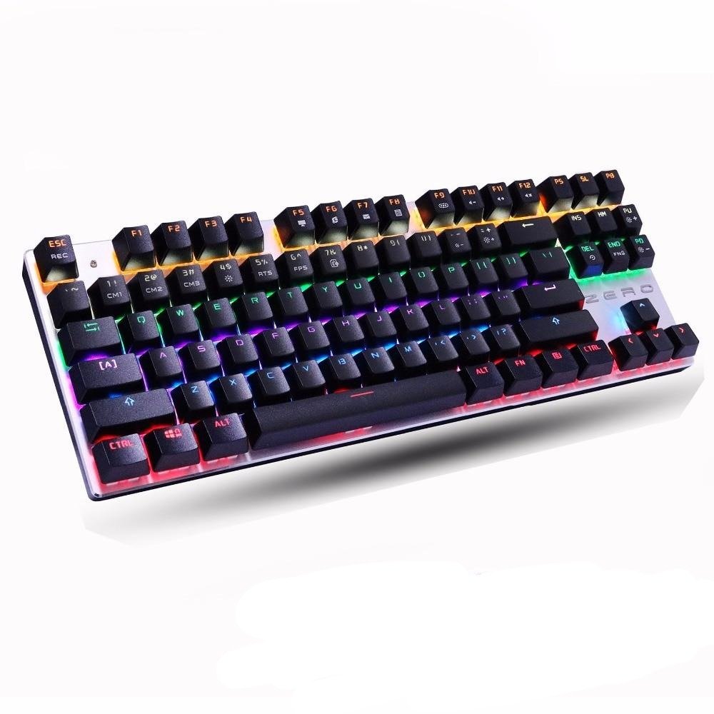 Quiet Wired Mechanical Gaming Keyboard - Keys Caps