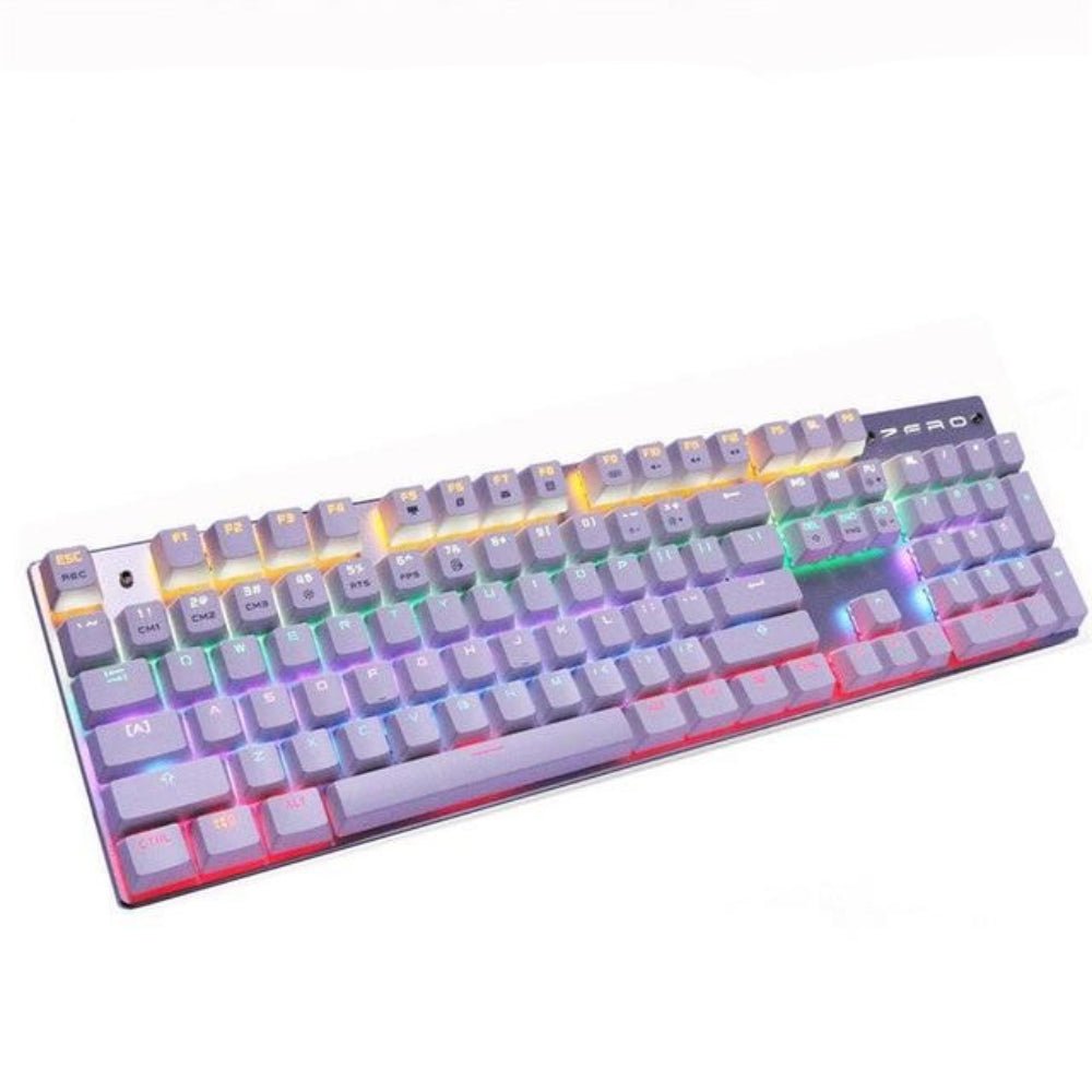Quiet Wired Mechanical Gaming Keyboard - Keys Caps