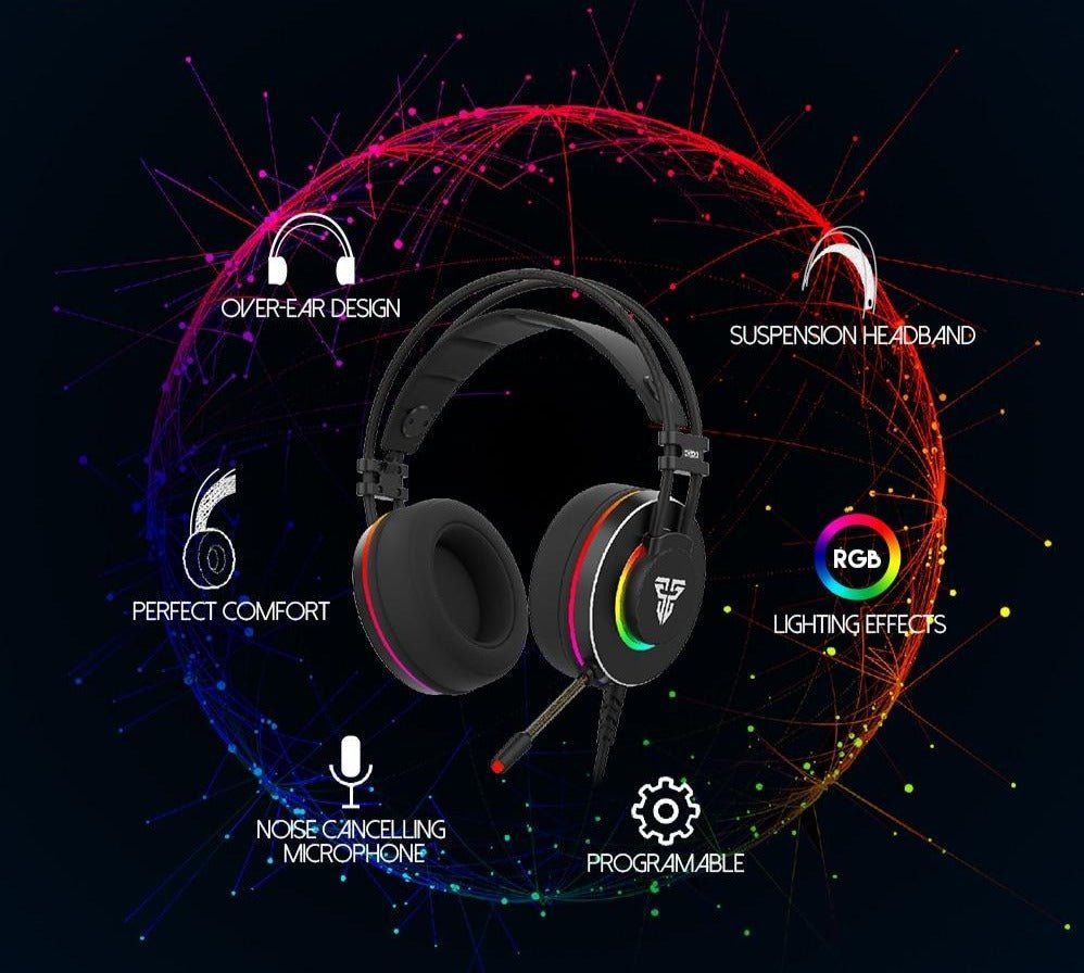 RGB Personalized Gaming Headset 7.1 - Keys Caps