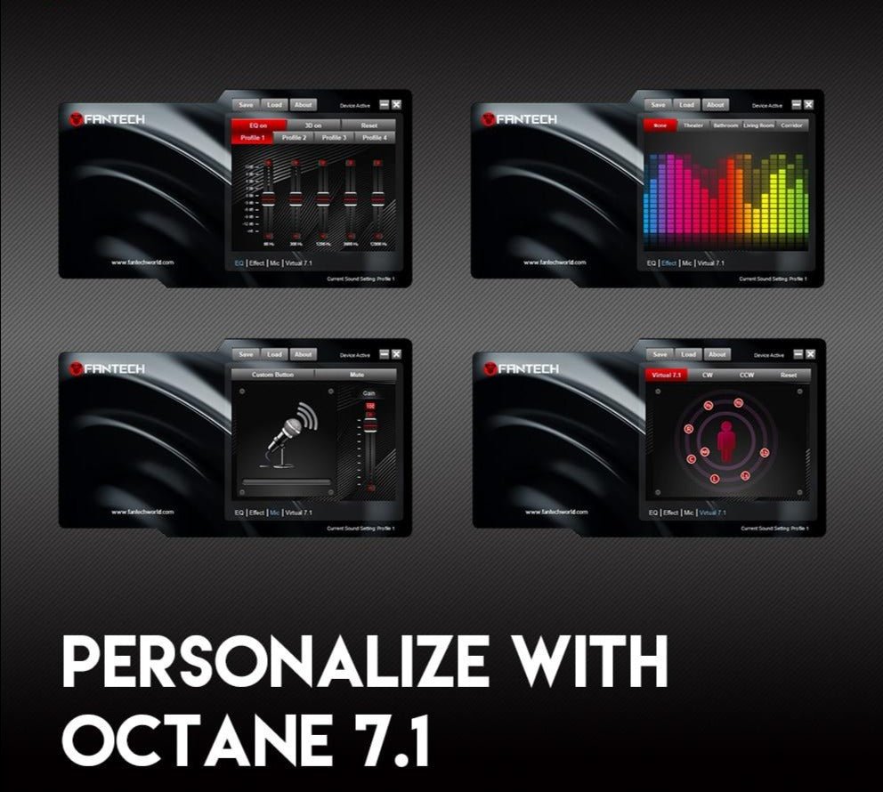 RGB Personalized Gaming Headset 7.1 - Keys Caps