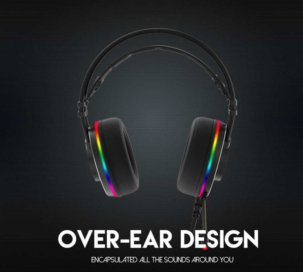 RGB Personalized Gaming Headset 7.1 - Keys Caps