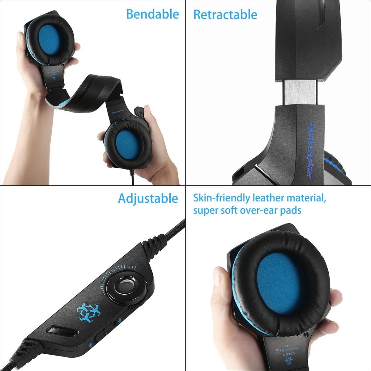 Surround Gaming LED Headset with Mic - Keys Caps