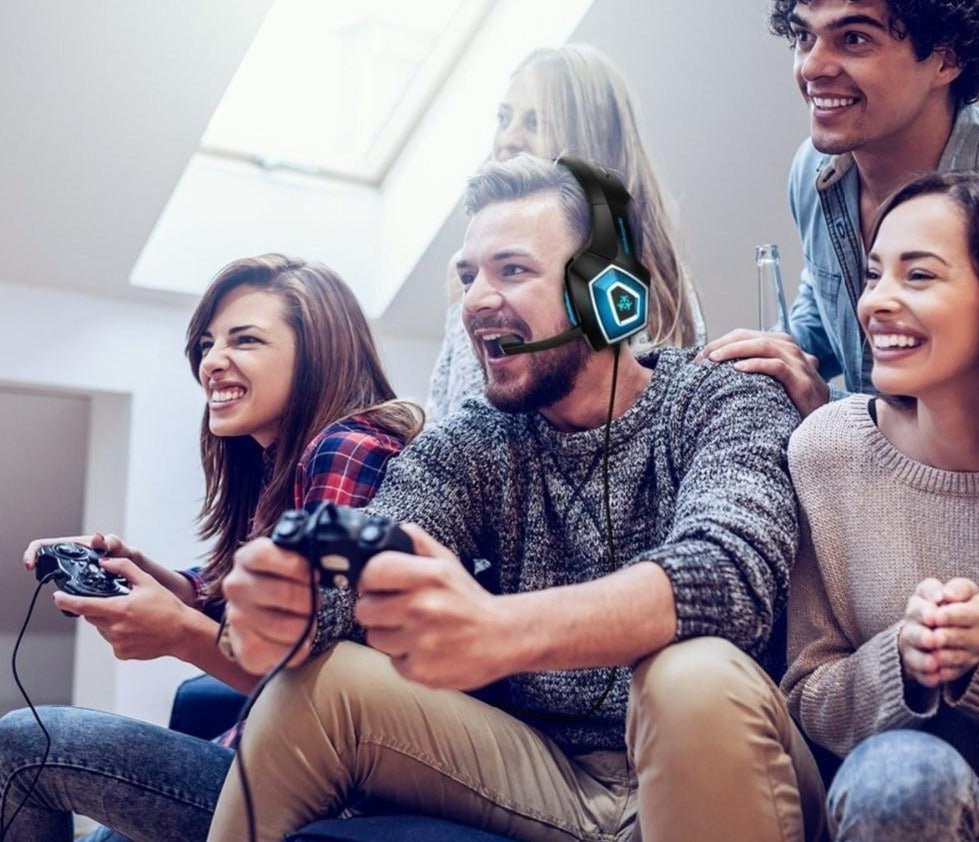 Surround Gaming LED Headset with Mic - Keys Caps