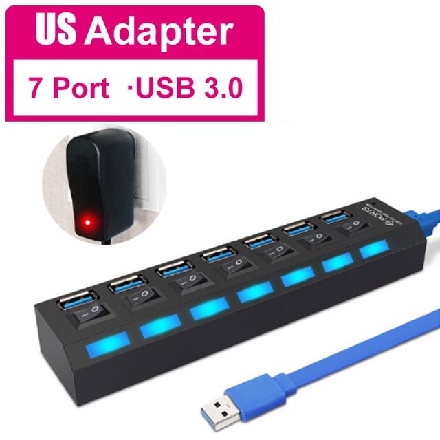 USB 3.0 Hub Power Adapter - Keys Caps