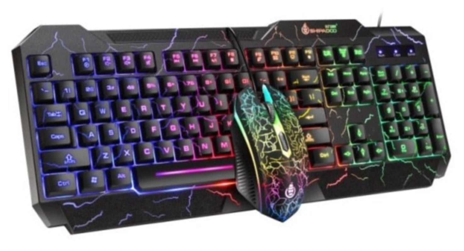 RGB Backlit Gaming Keyboard Mouse Combo - KeysCaps