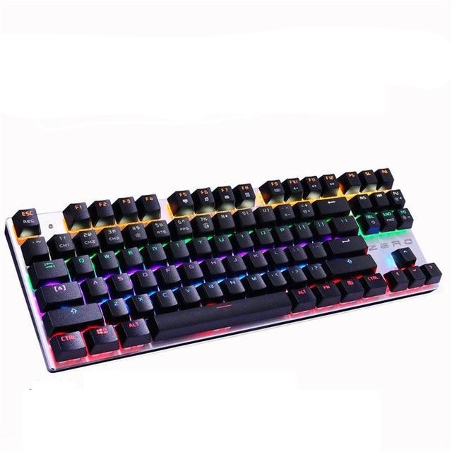 Quiet Mechanical Gaming Keyboard USB Wired - KeysCaps