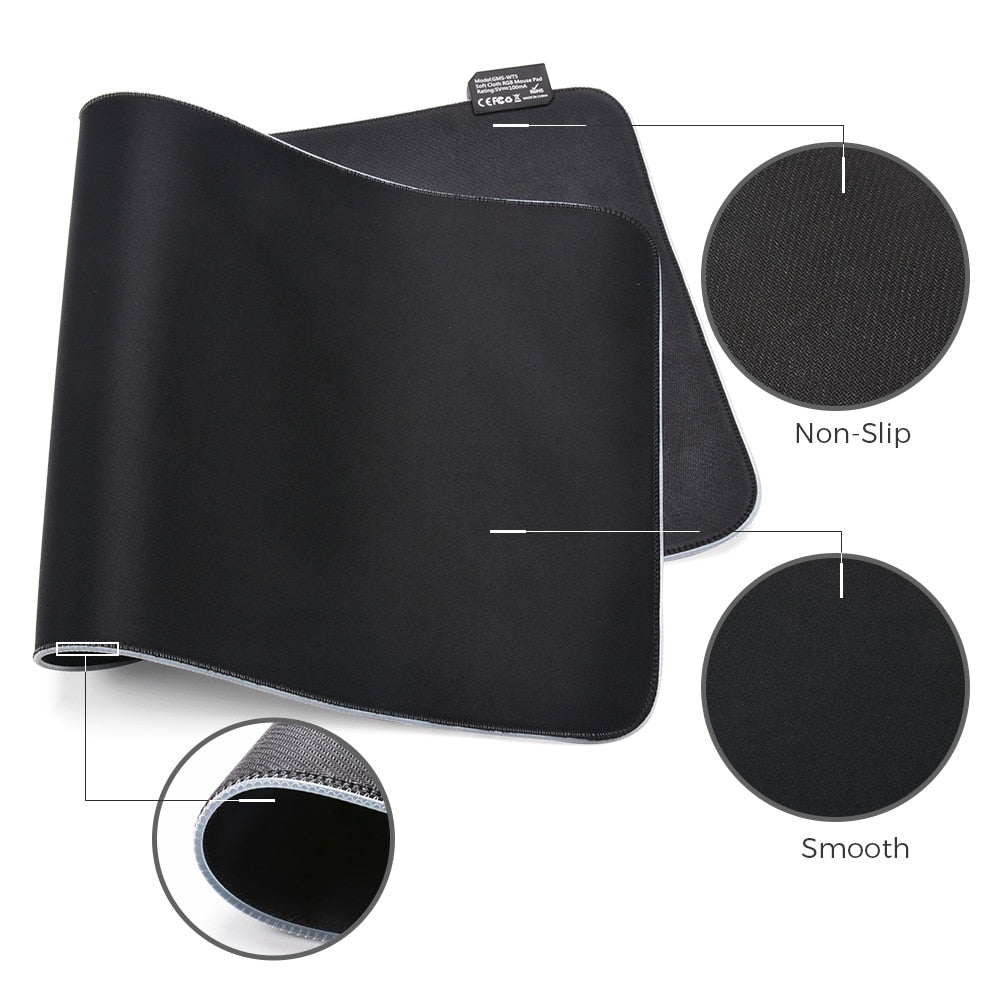 Waterproof RGB Gaming Mouse Pad - Keys Caps