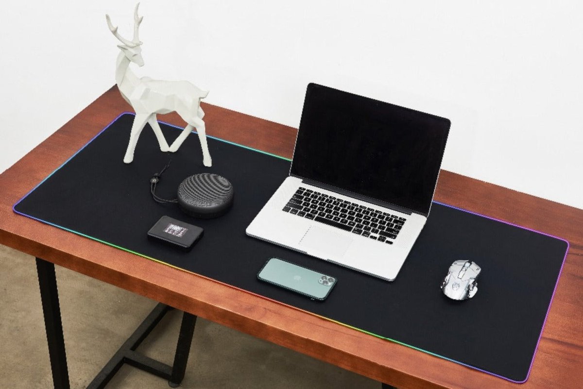 Waterproof RGB Gaming Mouse Pad - Keys Caps