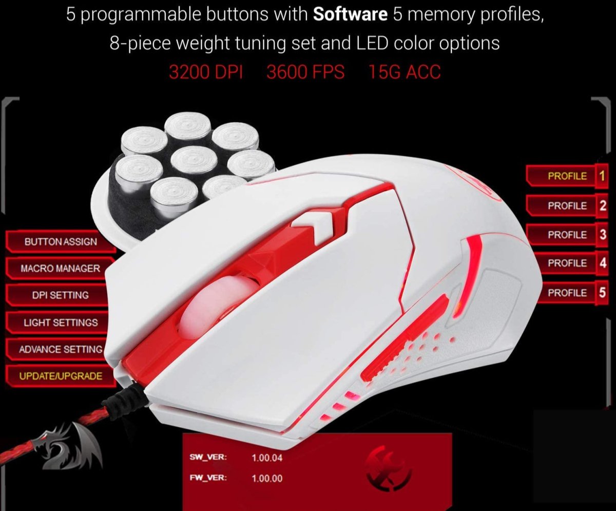 Wired Gaming RGB Backlit Keyboard & Mouse Combo - Keys Caps