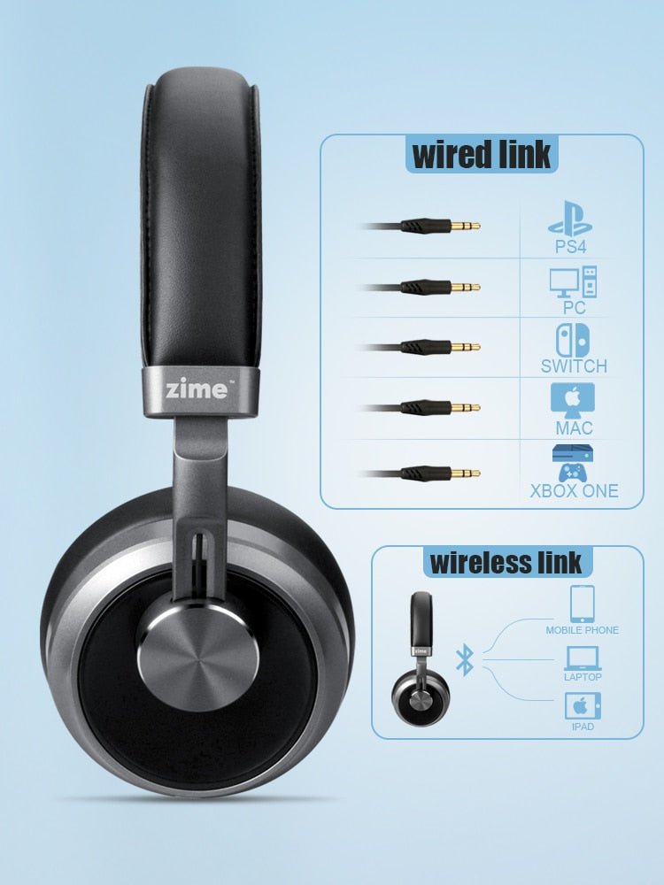 Wireless Gaming Headset with Microphone - Keys Caps
