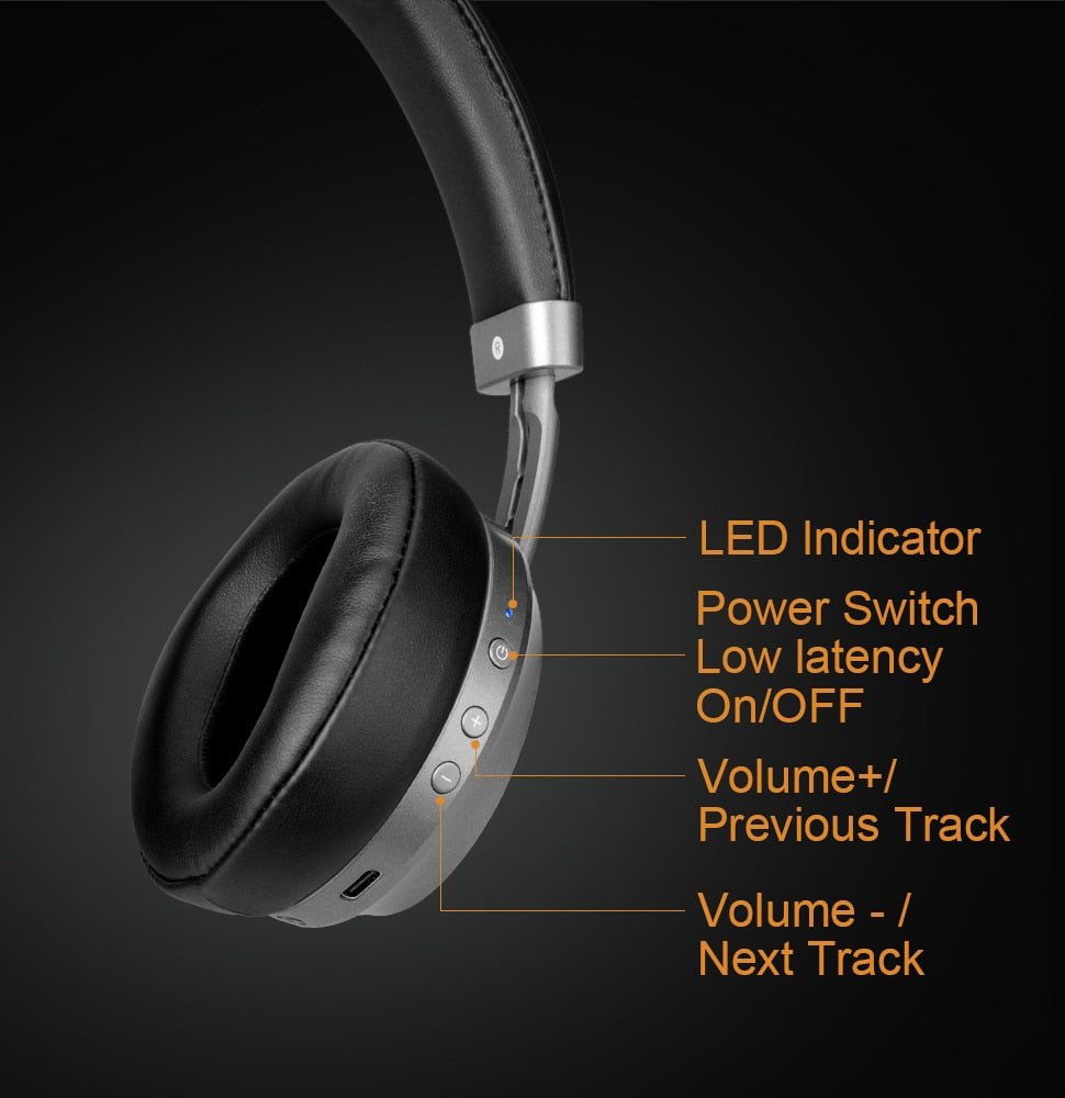 Wireless Gaming Headset with Microphone - Keys Caps