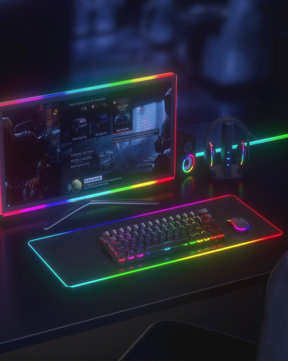 Wireless Gaming Mechanical Keyboard 63 Keys - Keys Caps