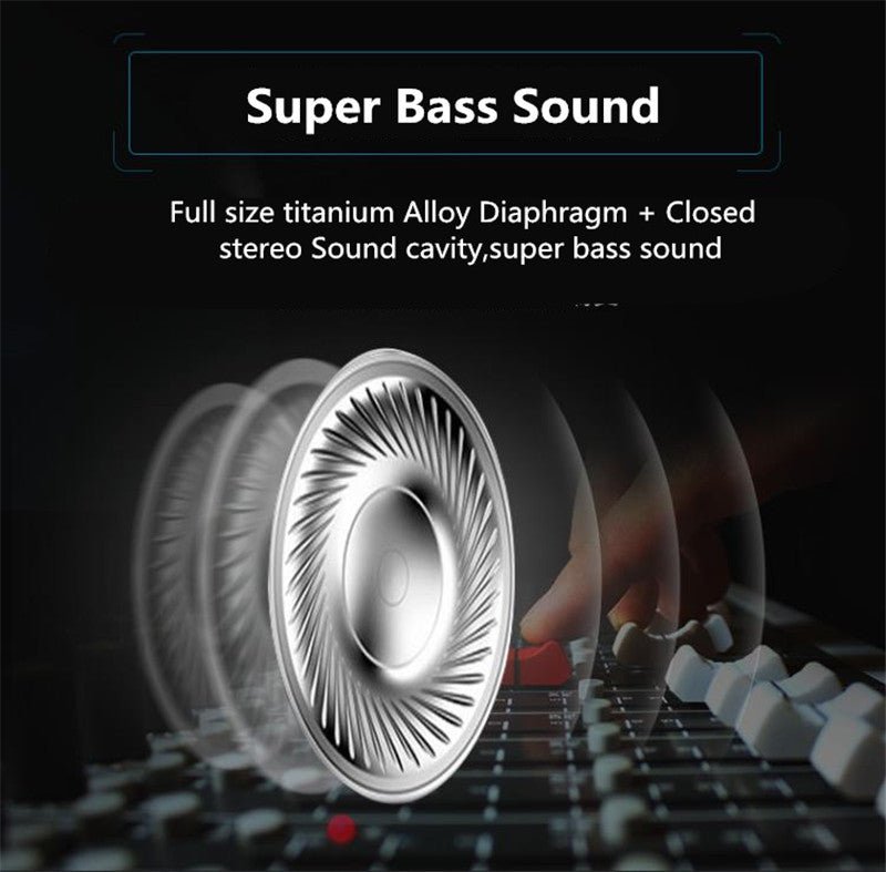 Wireless Headset with LCD Display and Mic - Keys Caps