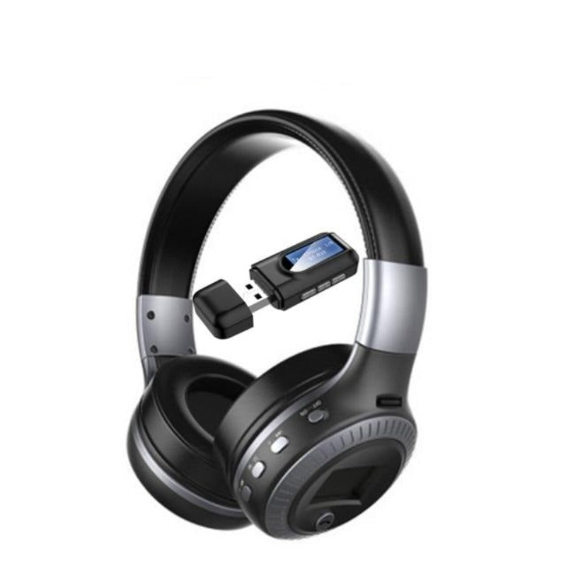 Wireless Headset with LCD Display and Mic - Keys Caps