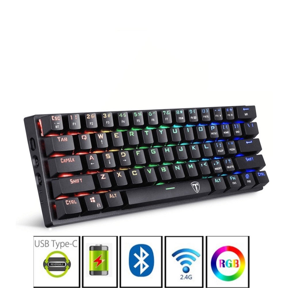 Wireless RGB Mechanical Gaming Keyboard - Keys Caps